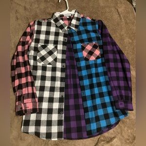 Multicolored flannel